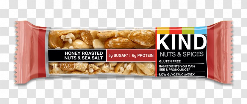 Kind Salt Caramel Nut Bar - Roasted Seeds And Nuts Transparent PNG