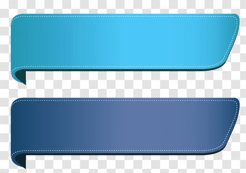 Clip Art - Pixabay - Blue Transparent Banners Set Clipart Transparent PNG