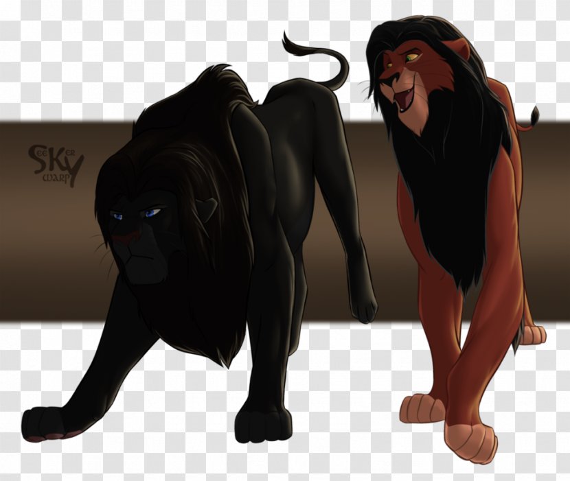 Lion Black Panther Skywarp Digital Art - Big Cats - Scar Transparent PNG