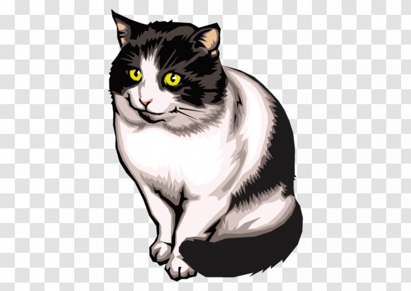 Black Cat Kitten Clip Art - Paw - Vector And White Transparent PNG