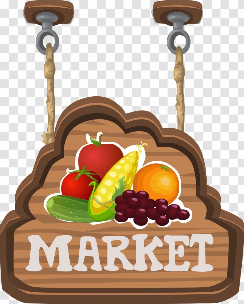 Market Clip Art - Vegetarian Food - Healthy Transparent PNG