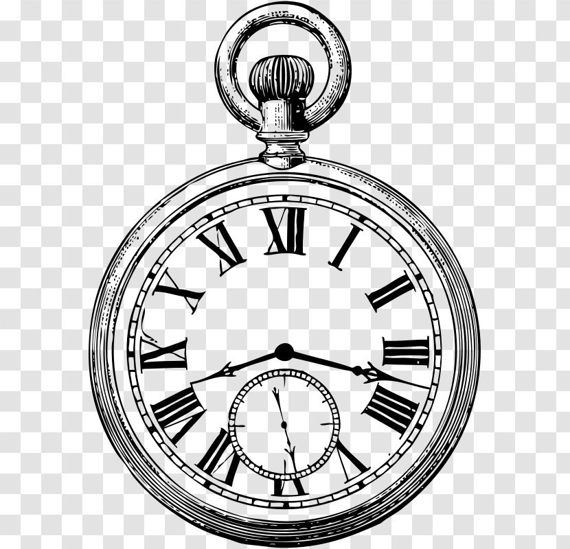 Pocket Watch Drawing Vector Graphics - Antique - Accessory Transparent PNG