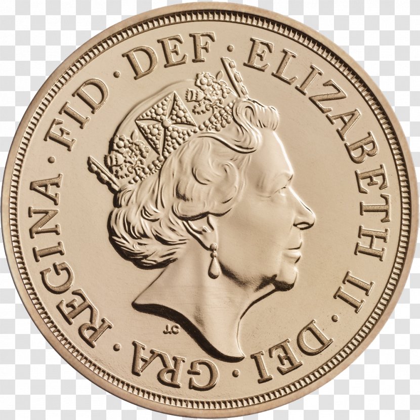 Royal Mint Half Sovereign Gold Coin - Coins Transparent PNG