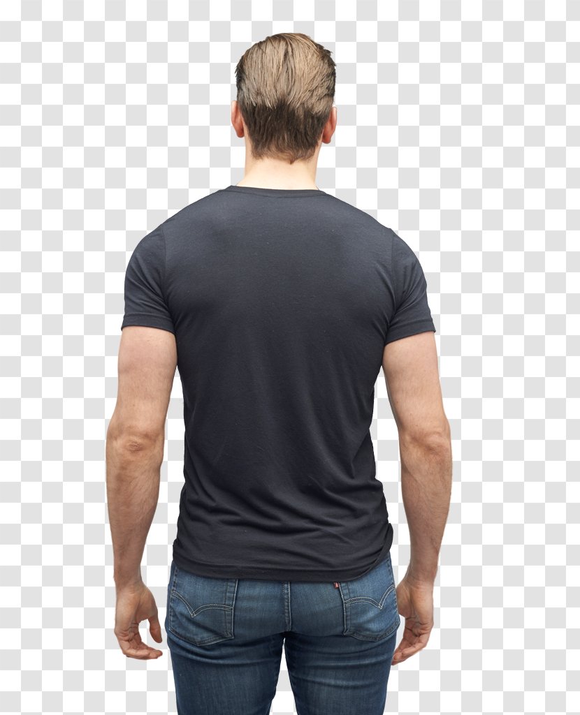 T-shirt Sleeve Shoulder Neck - Male - Man Back Transparent PNG
