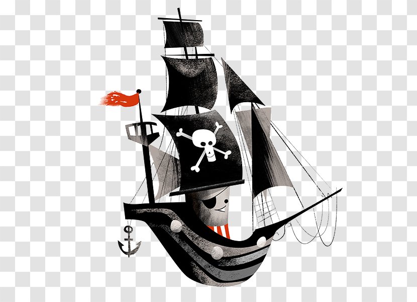 Piracy Brothers Studio Co - Cartoon Pirate Ship Transparent PNG