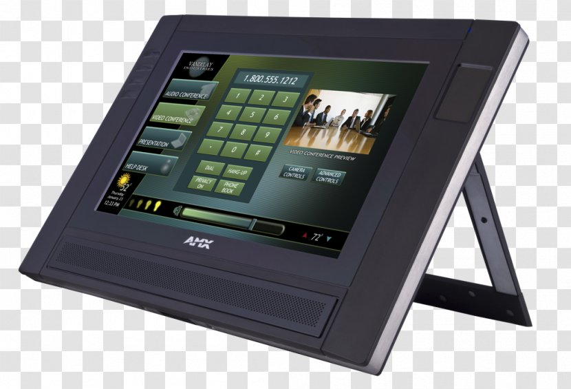 Touchscreen AMX LLC User Information Display Device - Product Manuals - Broad Left Front Transparent PNG