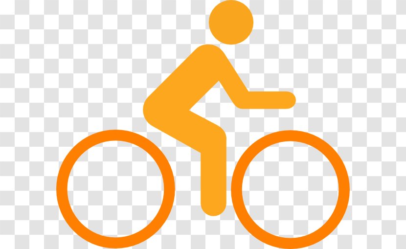 Clip Art Brand Product Design Line Logo - Orange - Bicycle Transparent PNG
