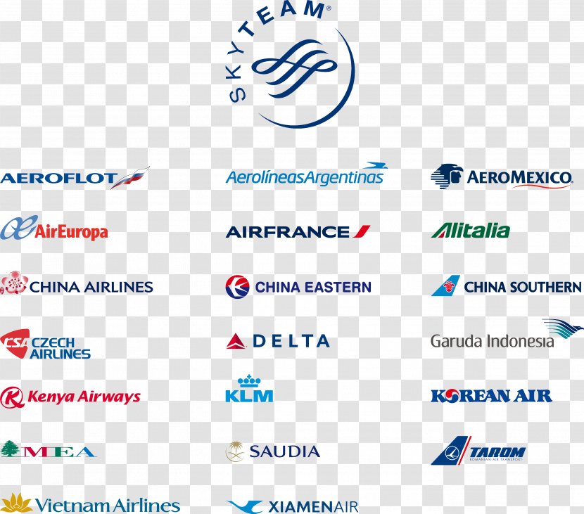 SkyTeam Airline Alliance Delta Air Lines Garuda Indonesia - Brand - Skyteam Transparent PNG