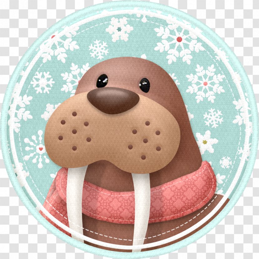 Walrus Sea Lion Clip Art - Christmas - Beautiful Snowflake Brown Lions Transparent PNG