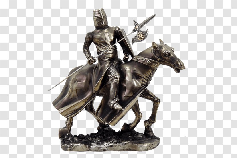 Equestrian Statue Horse Middle Ages Knight - Figurine Transparent PNG