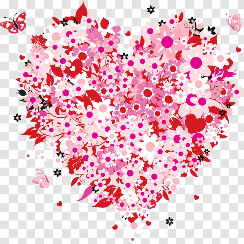 Heart Flower Clip Art - Tree - Valentines Day Transparent PNG