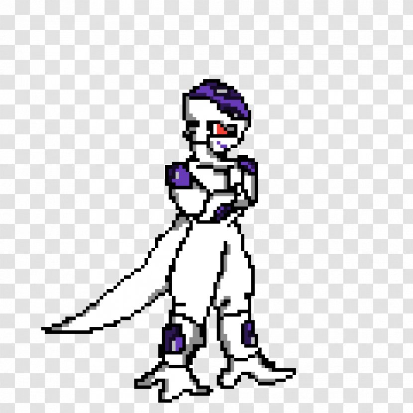 Pixel Art Drawing Clip Image - Silhouette - Frieza Map Transparent PNG