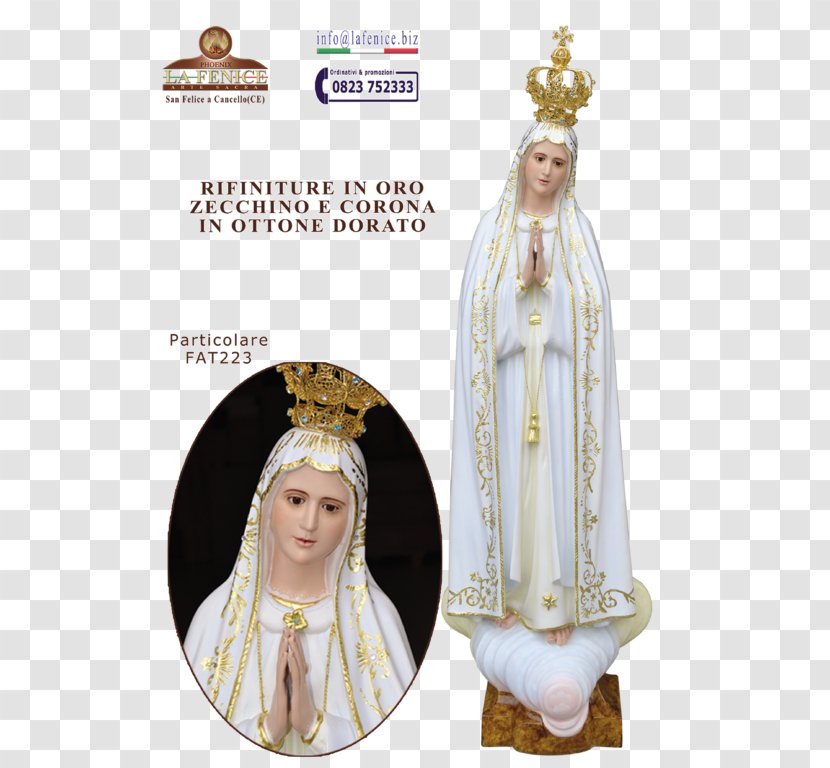 Mary Our Lady Of Fátima Statue Phoenix - Hair Accessory Transparent PNG