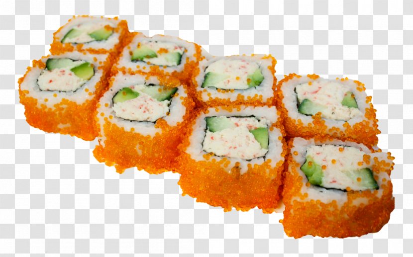 Sushi Japanese Cuisine Tempura California Roll Makizushi - Comfort Food Transparent PNG