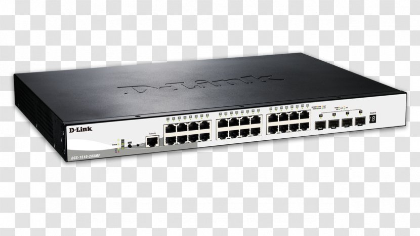 Network Switch Gigabit Ethernet Power Over Port Computer - Ports Transparent PNG