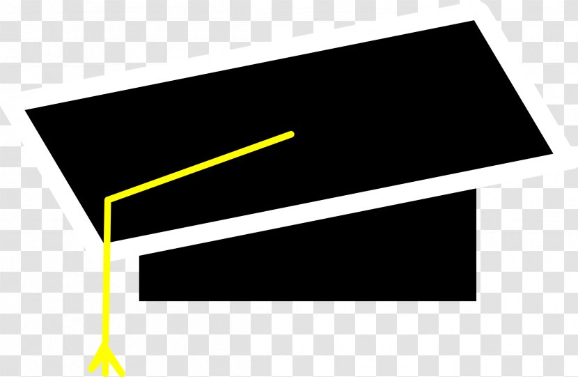 Square Academic Cap Graduation Ceremony Clip Art - Black Transparent PNG
