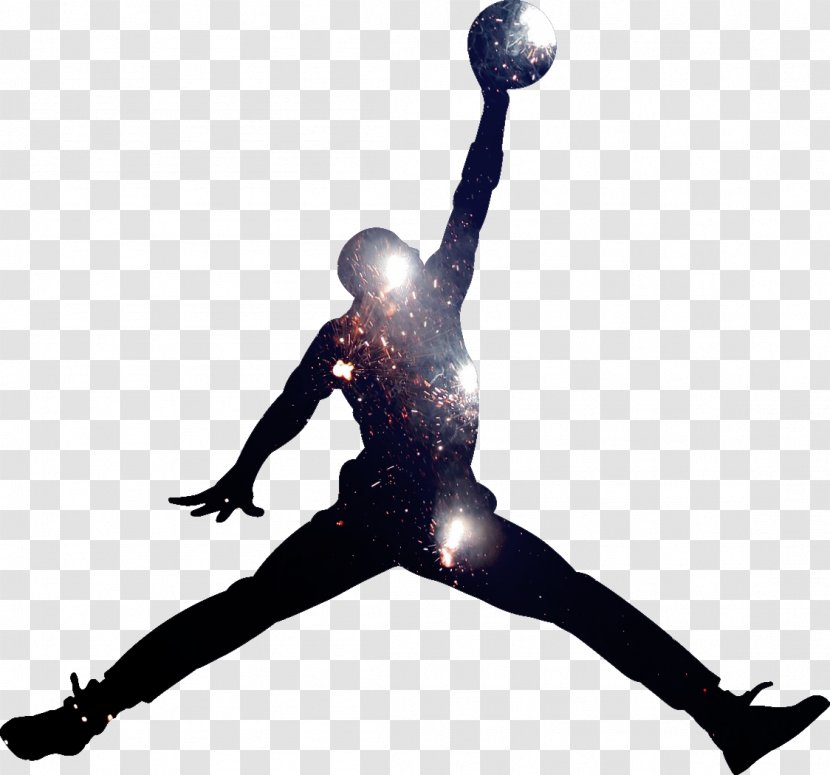 Jumpman T-shirt Air Jordan Logo Nike - Sticker - NBA Players Transparent PNG
