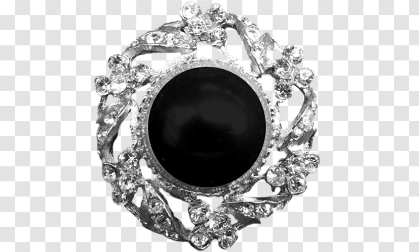 Body Jewellery Brooch Onyx Diamond - Gemstone Transparent PNG