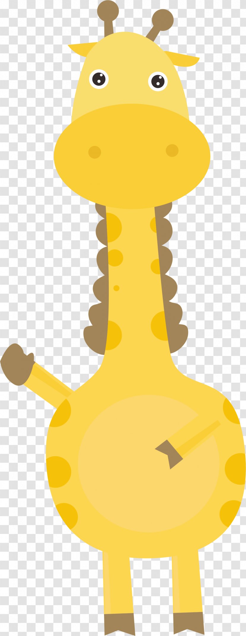 Giraffe Vector Graphics Image Clip Art Illustration - Apologetic Cartoon Transparent PNG