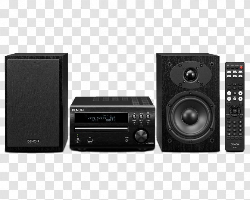 Denon D-M41 Hi-Fi System With CD, Bluetooth, And AM/FM Tuner RCD-M41DAB Mini Audio High Fidelity - Stereophonic Sound Transparent PNG