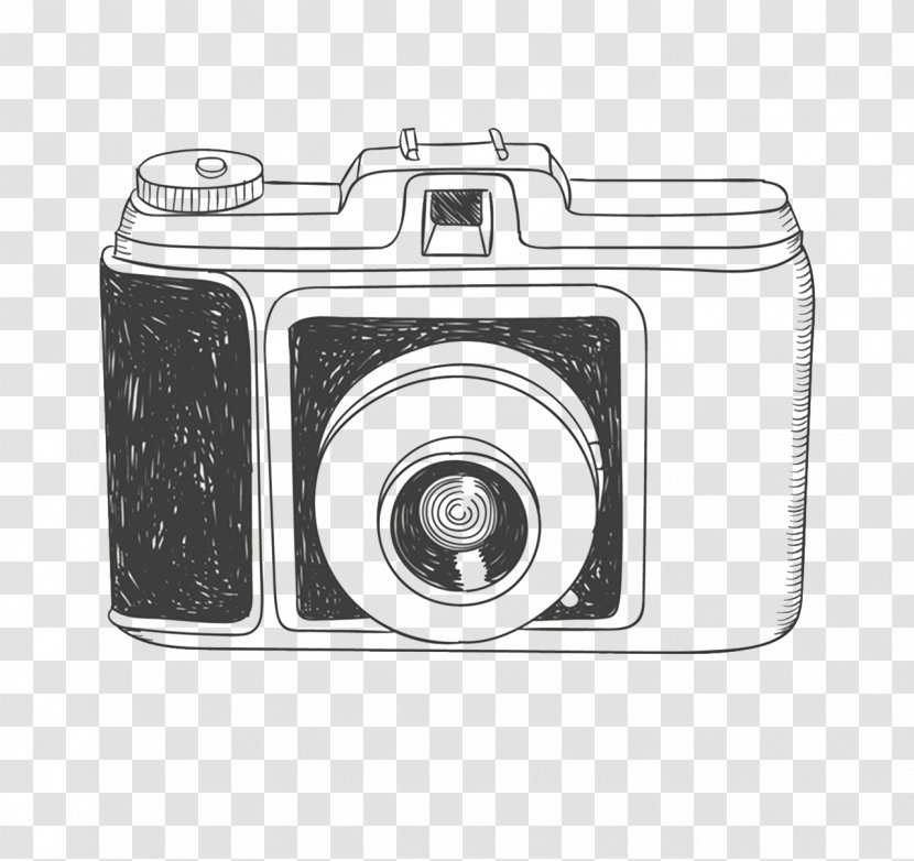 Camera Drawing Photography - Cameras Optics - Hand Drawn Transparent PNG