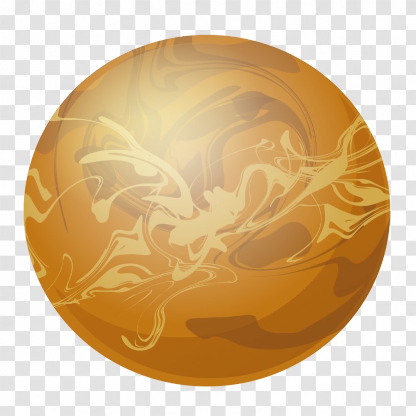 Mercury Planet Drawing - Hand-painted Nine Planets Transparent PNG