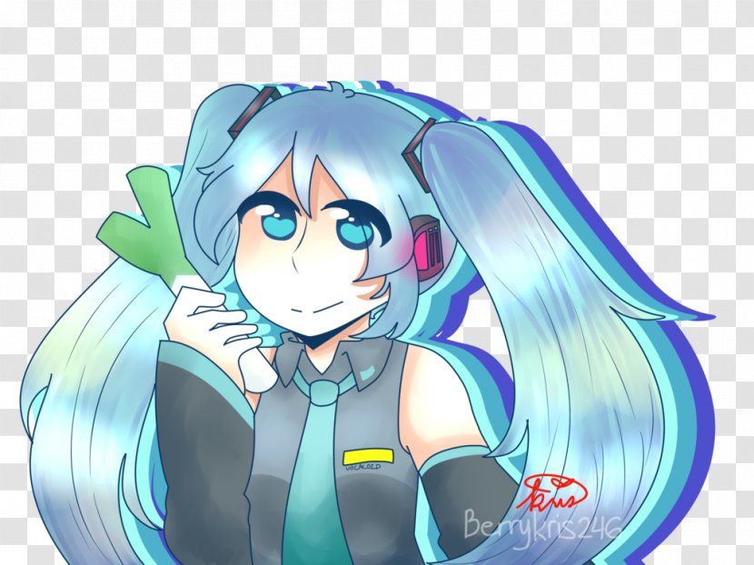 Fan Art Hatsune Miku Character - Silhouette - Fanart Transparent PNG