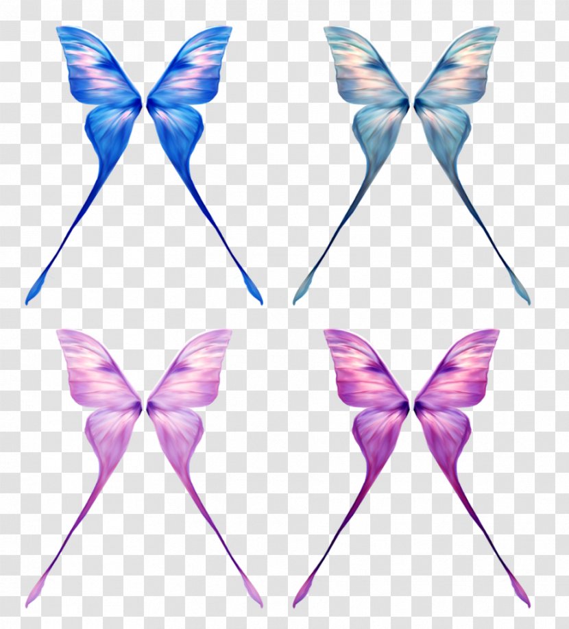 Butterfly Clip Art - Designer - Blue Wings Material Transparent PNG
