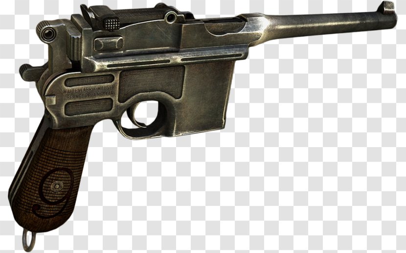 Mauser C96 Firearm Pistol 7.63×25mm - Frame - Weapon Transparent PNG