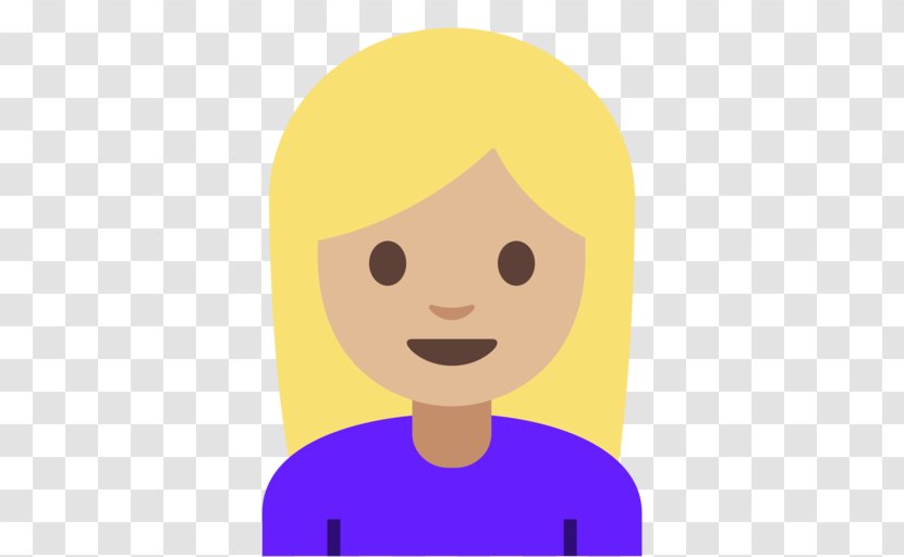 Happy Face Emoji - Blond - Child Transparent PNG