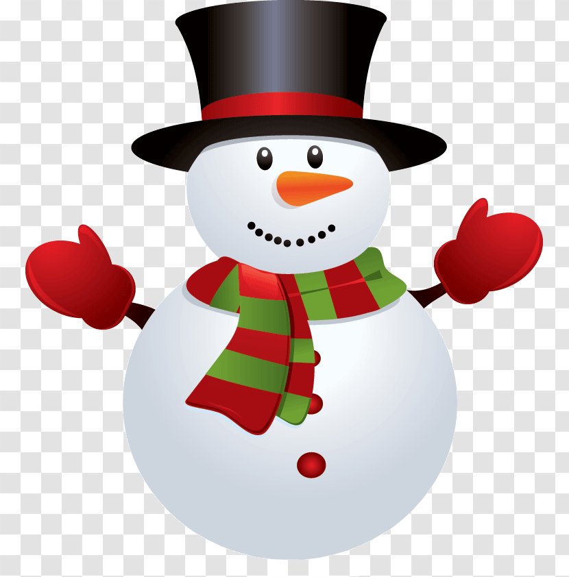 Snowman Clip Art - Snowflake - Hd Transparent PNG