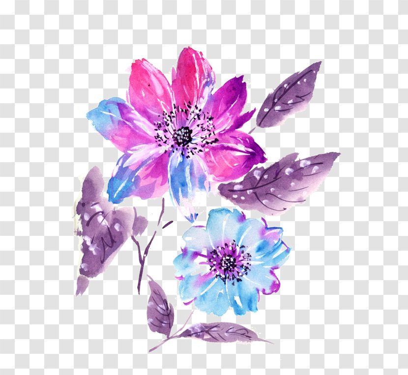 Floral Design Watercolor Painting Watercolour Flowers - Cut Transparent PNG