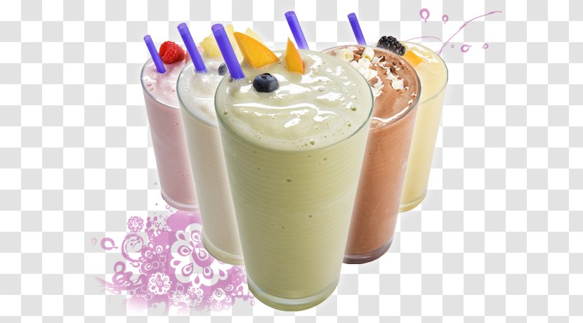 Milkshake Smoothie Health Shake Malted Milk Cream - Dessert - Pomegranate Sauce Transparent PNG