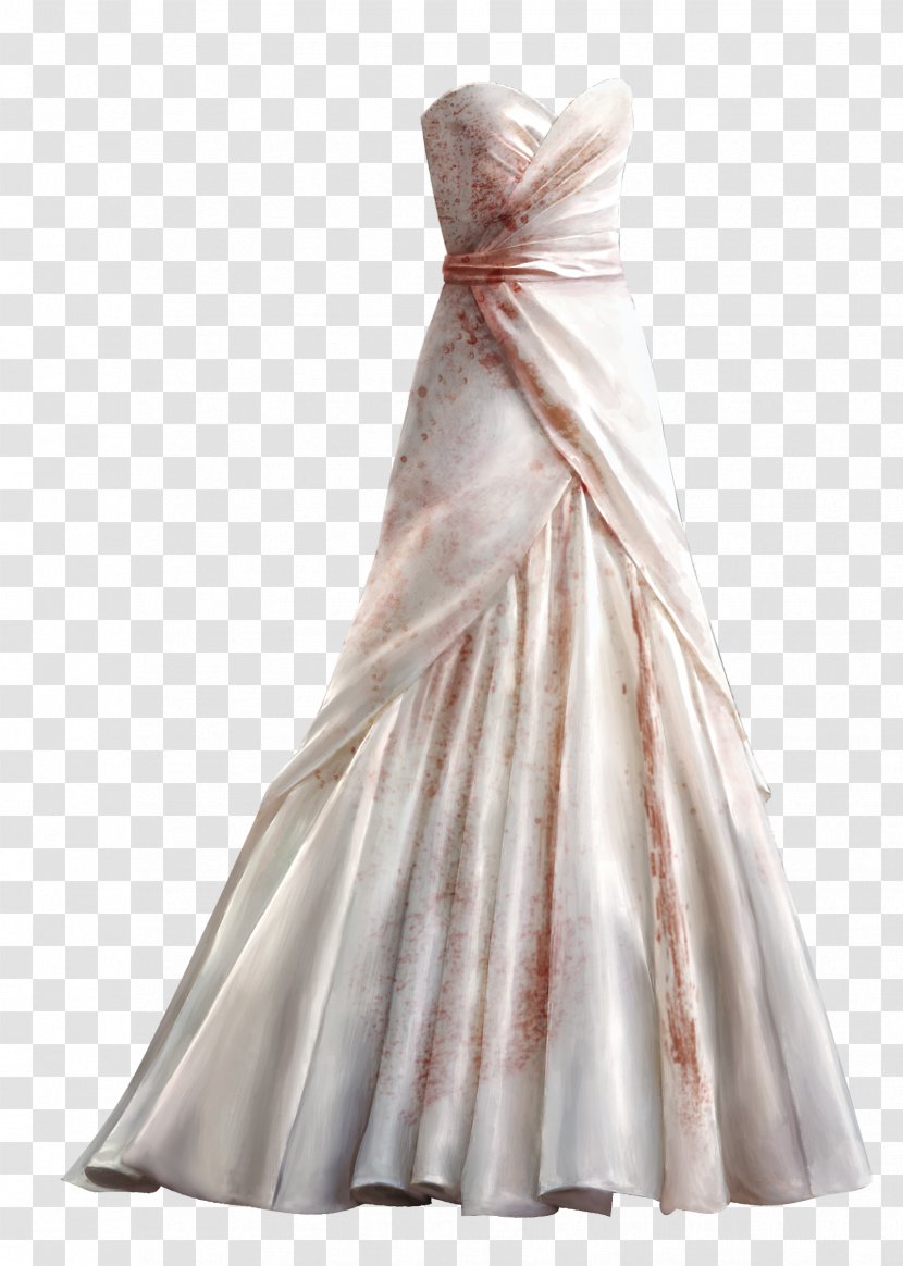 Wedding Dress Gown Clip Art - White Transparent PNG