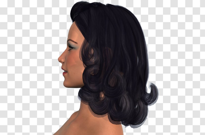 Wig Black Hair Long Brown Transparent PNG