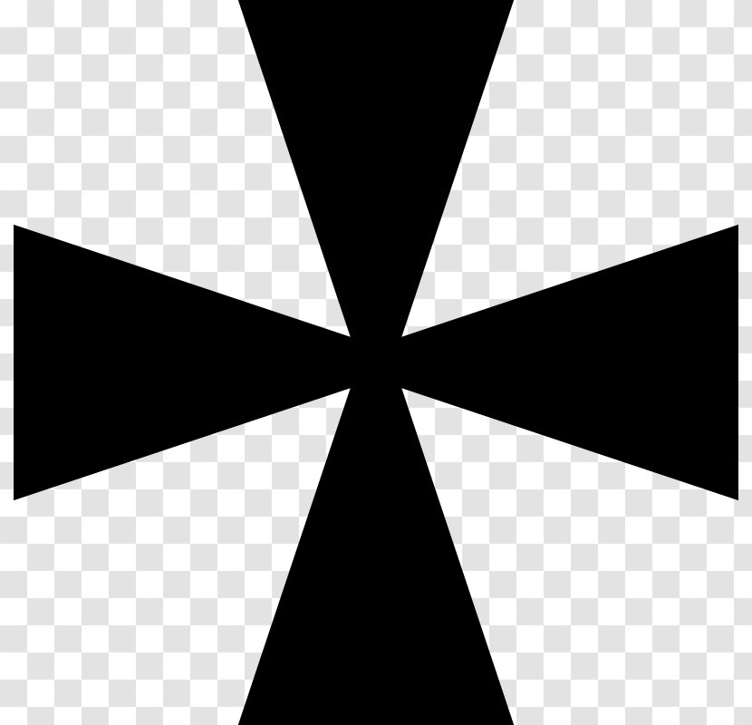Germany Maltese Cross German Air Force Office Clip Art - Symmetry - Anarchy Transparent PNG