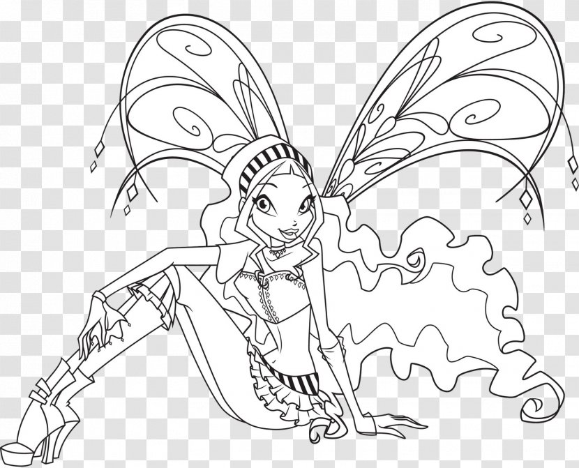 Line Art Insect Character Cartoon Pollinator Transparent PNG