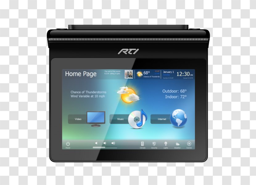Touchscreen Keypad Professional Audiovisual Industry Capacitive Sensing Multi-touch - Multimedia - Rti Transparent PNG