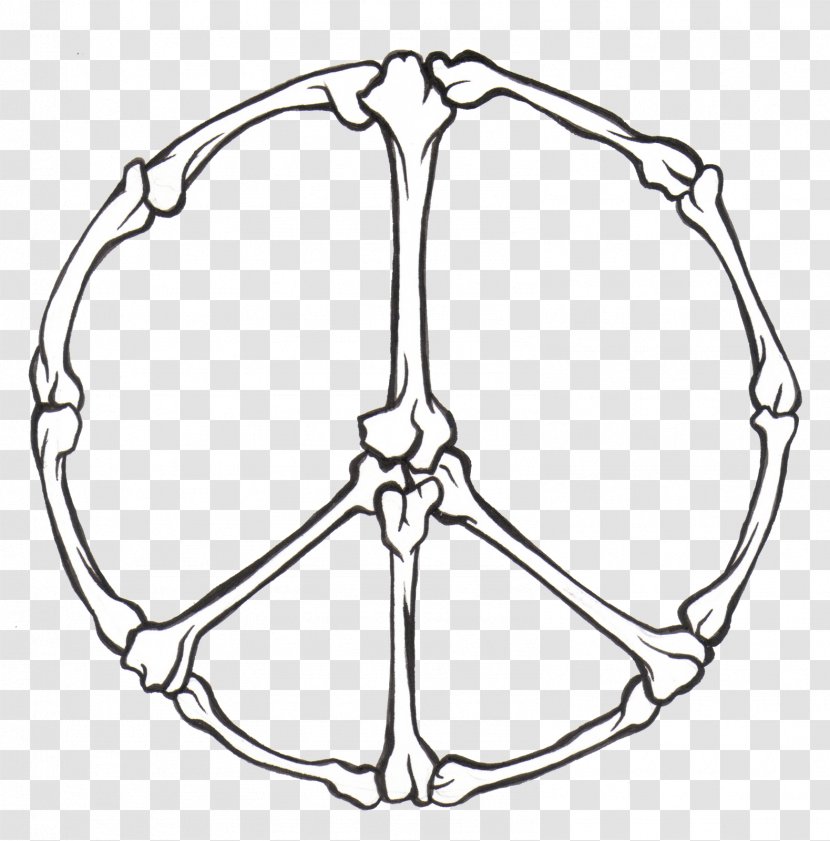 Drawing Line Art Sketch - Symmetry - Peace Sign Transparent PNG