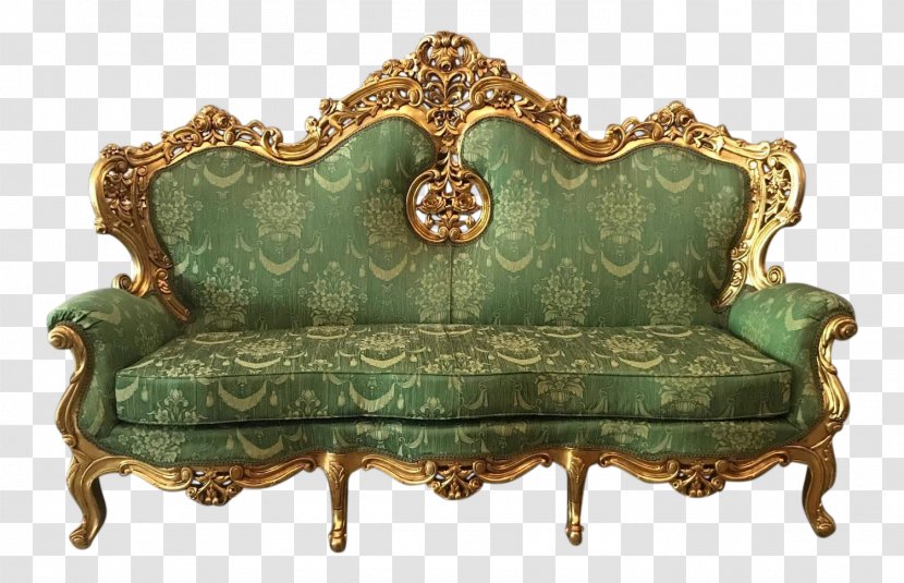 Couch Furniture Loveseat Rococo Louis Quinze - Living Room - Celtic Style Transparent PNG