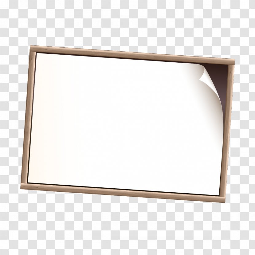 Text Rectangle Picture Frame - White Transparent PNG