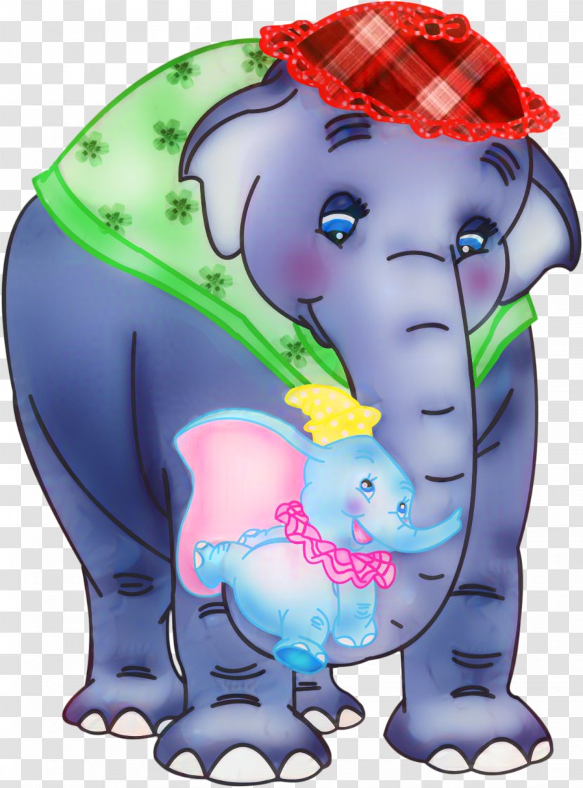 Indian Elephant Clip Art Illustration Toddler - Elephants And Mammoths Transparent PNG