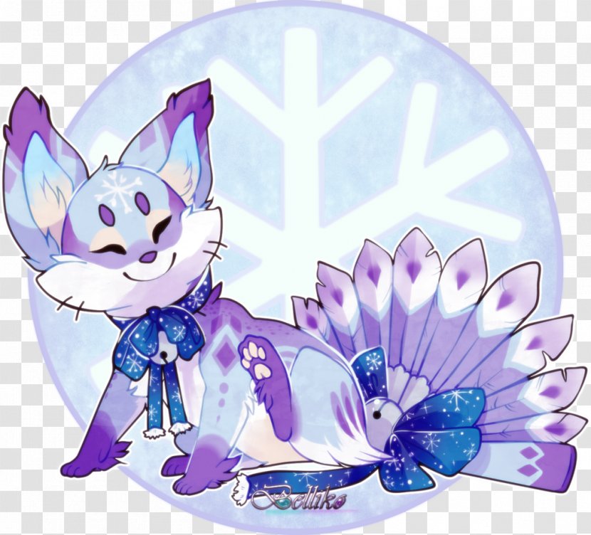 DeviantArt Fan Art Work Of - Watercolor - Nine Tailed Fox Transparent PNG