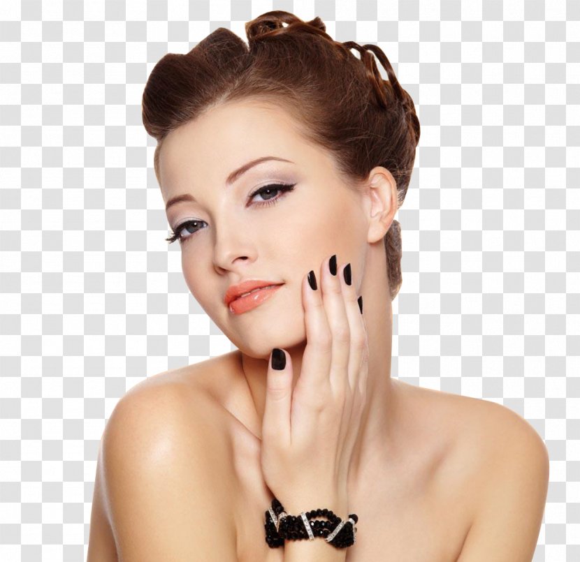 Nail Model Hairstyle Beauty Parlour Fashion - Silhouette - European And American Beautiful Women Transparent PNG