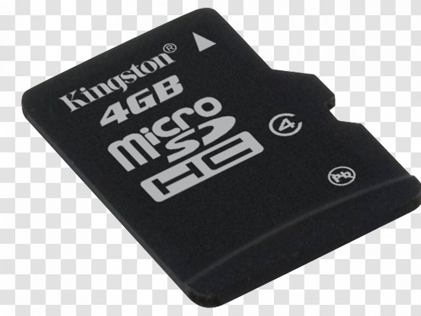 Kingston MicroSDHC 16 GB Memory Card Secure Digital Flash Cards Transparent PNG