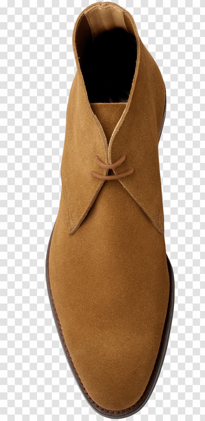 Suede Oxford Shoe Chukka Boot Crockett & Jones - Beige - Camel Toe Transparent PNG