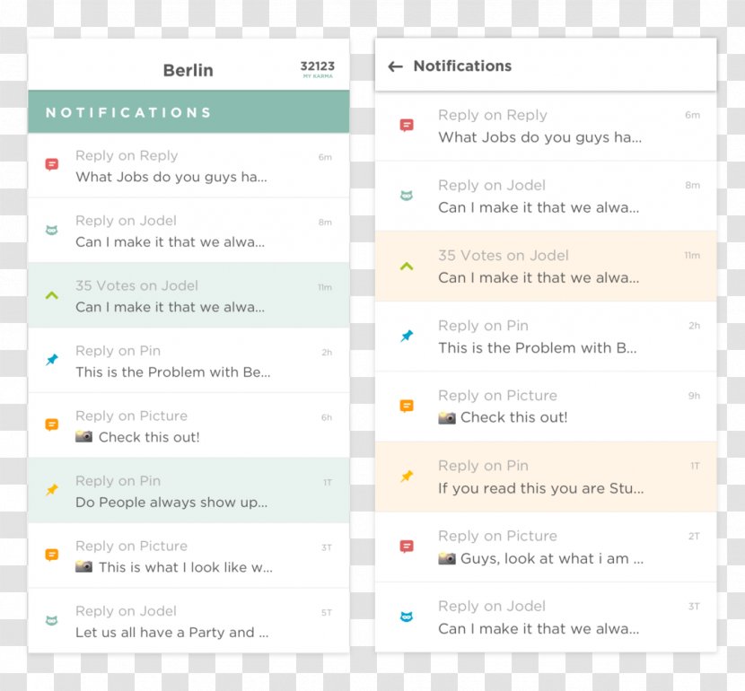 Notification Center IOS Jodel Android Document - Ios Transparent PNG