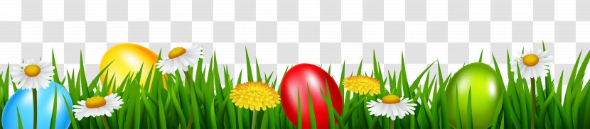 Easter Bunny Egg Clip Art - Meadow Transparent PNG
