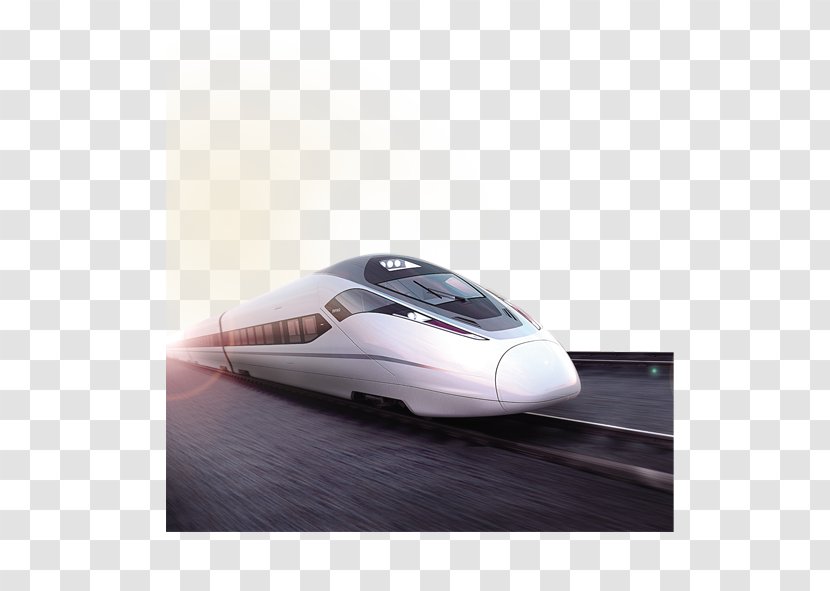 Rail Transport Train Shanghaiu2013Kunming High-speed Railway Amlogic - Automotive Design - Speeding Motor Car Transparent PNG