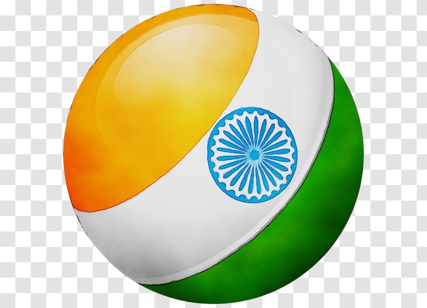 India Independence Day Background Watercolor - Ball Tricolour Transparent PNG